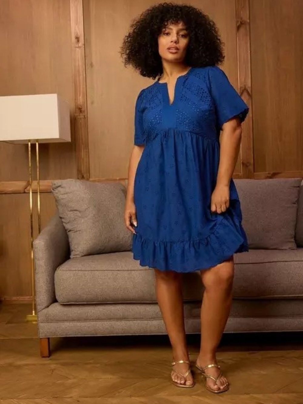 NWT TORRID 4X Belle Isle Eyelet Mini Dress